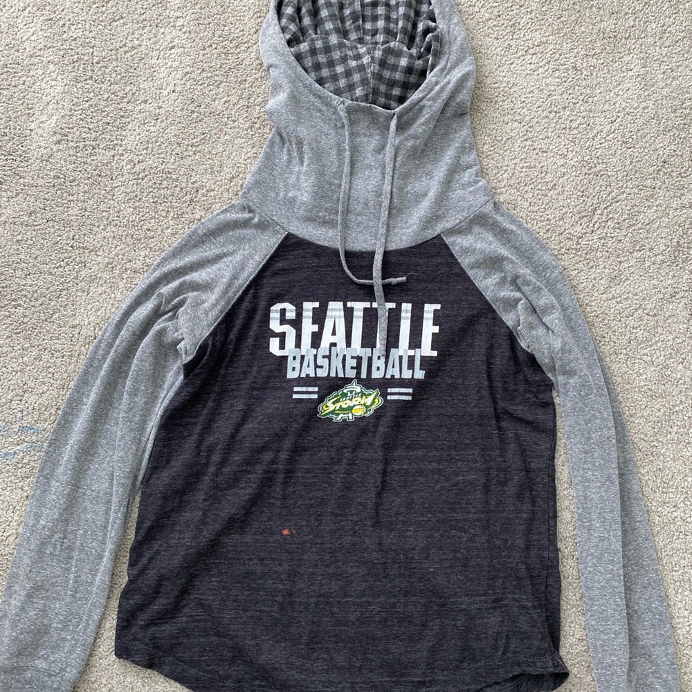 Seattle storm basketball shirt with hoodie